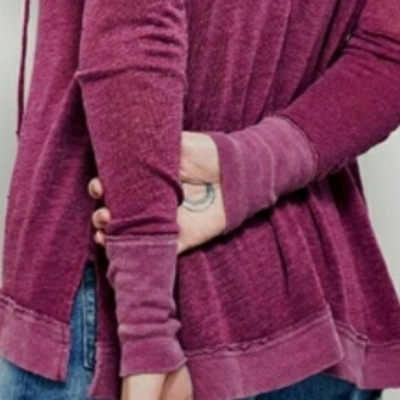 Free People Affogato Hacci Henley Top M NWT💋HP💋 - Picture 5 of 7